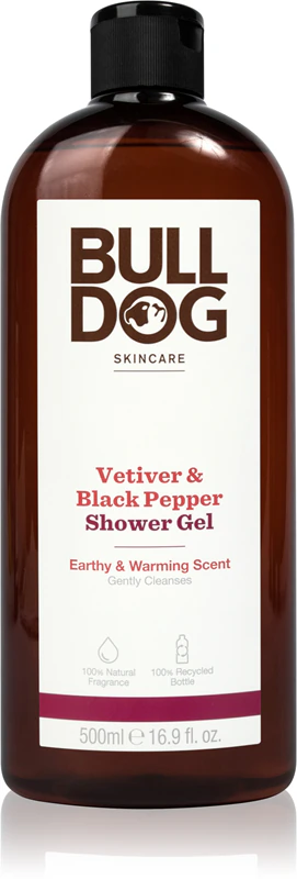 Gel de Banho Bulldog Vetiver e Pimenta Preta para Homens