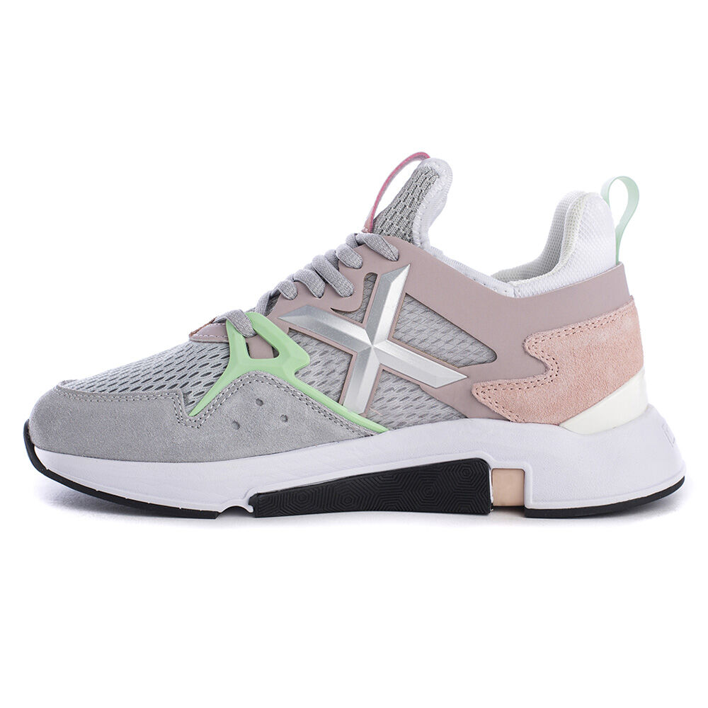 Tênis Feminino Munich Clik 4172028 Cinza/Rosa