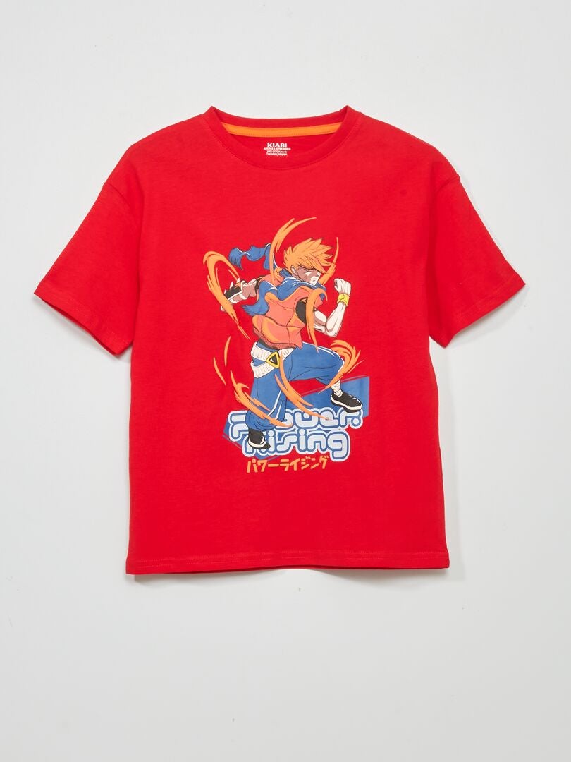Camiseta com estampa 'Japão' - VERMELHA