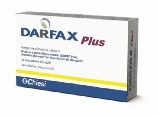 DARFAS Darfax Plus, complément alimentaire pour le drainage des fluides et la microcirculation, 1425 mg, 30 comprimés pour le drainage