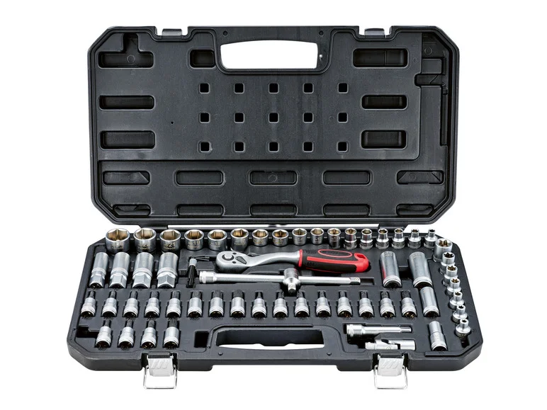 Soquetes e bits PARKSIDE® Zestaw PSSS 65 A1, 65 elementos
