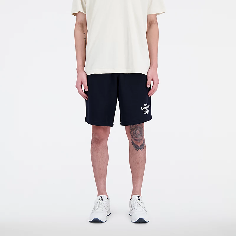 Pánské kraťasy Essentials Reimagined French Terry – ČERNÉ