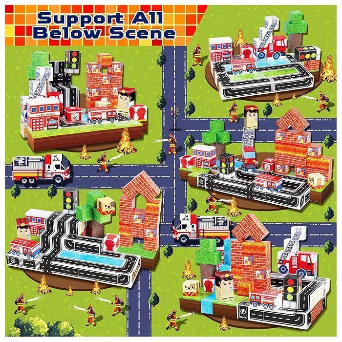 Bloques de construcción magnéticos de 100 piezas para niños, a partir de 3 años, bloques cúbicos magnéticos para niños y niñas.