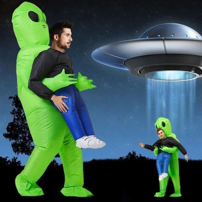 Inflatable Alien Costume for Children - Halloween Costume - Carnival - Green