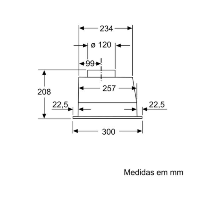 Filterunit - BOSCH - DLN53AA70 - 3 presets - 300 m³/h - 61 dB