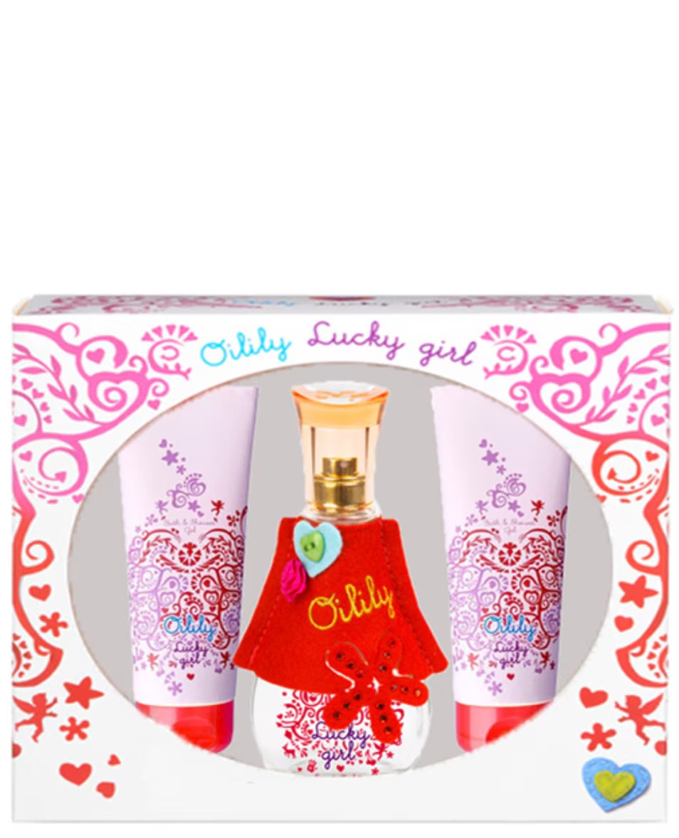 Set cadou OILILY Lucky Girl - EDP, Gel de baie și duș, Loțiune de corp
