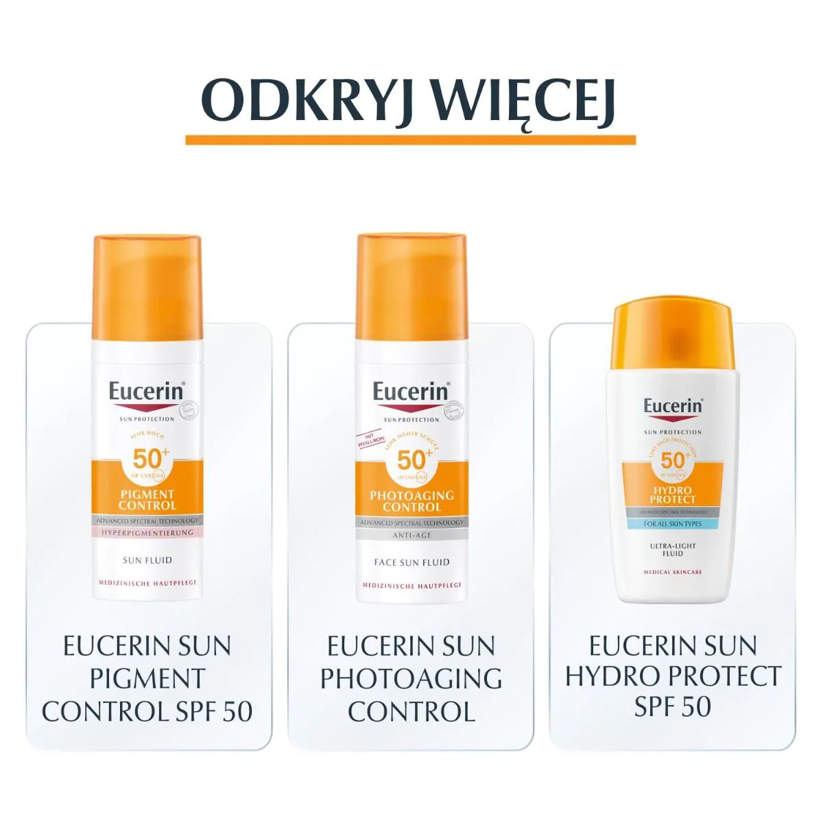 Eucerin Oil Control SPF 50+ Dry Touch Żel-Krem Ochronny Ultralekki