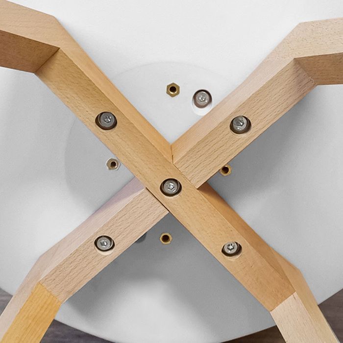 Set van 6 witte Scandinavische stoelen - Bjorn - DESIGNETSAMAISON