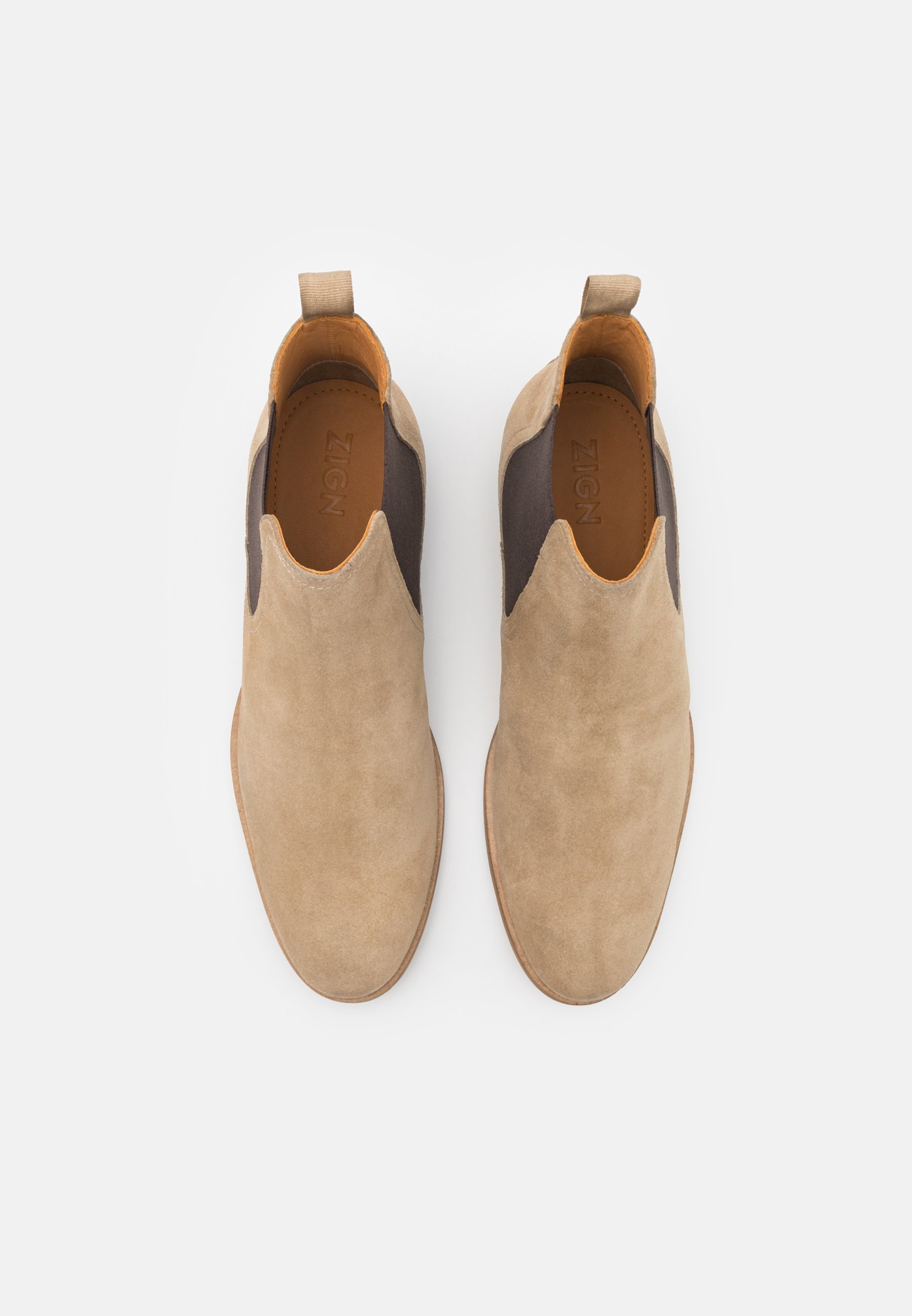 Zign LEATHER - Stivaletti classici - sabbia