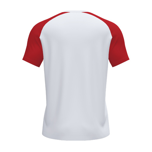 Joma Academy IV Kurzarm-T-Shirt Weiß Rot