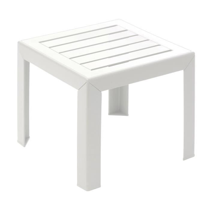 Mesa de centro - GROSFILLEX - Miami - Branca - 40x40 - Resina
