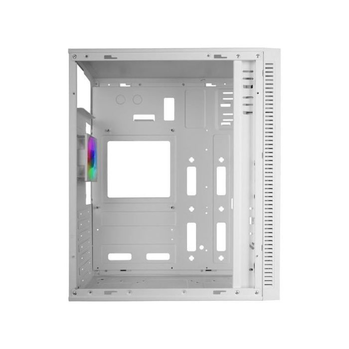Mars Gaming Mc-blaze Caja Pc Atx Ventilador Frgb  80mm Tira Led Rgb Frontal Blanco