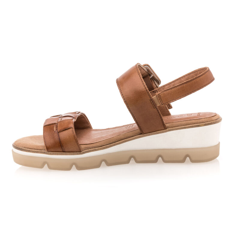 Braune Damensandalen / Zehenfreie Schuhe