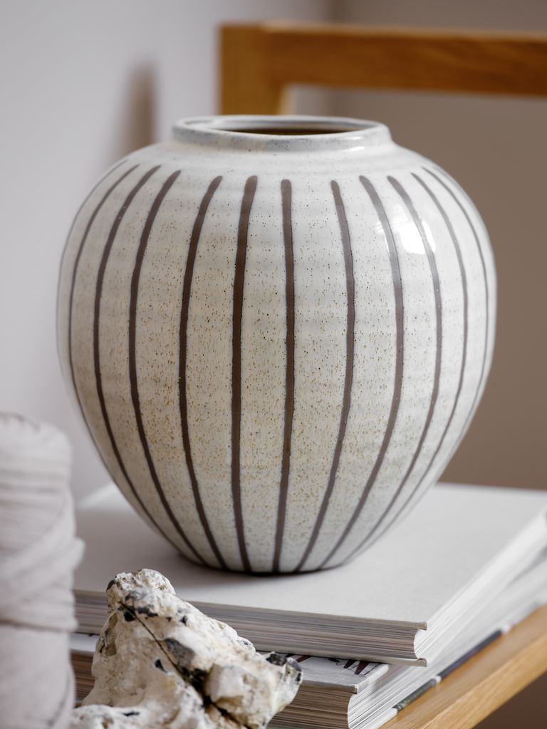 SOFUS SOFUS vaza Ø21xH21cm siva/braon