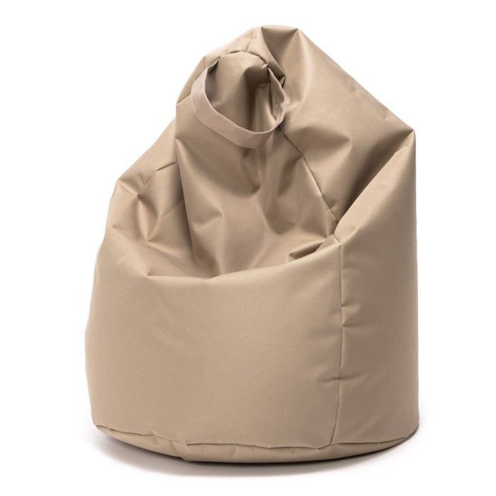 Mini puf Ecopuf Sako, poliéster - 80 x 50 cm - Beige