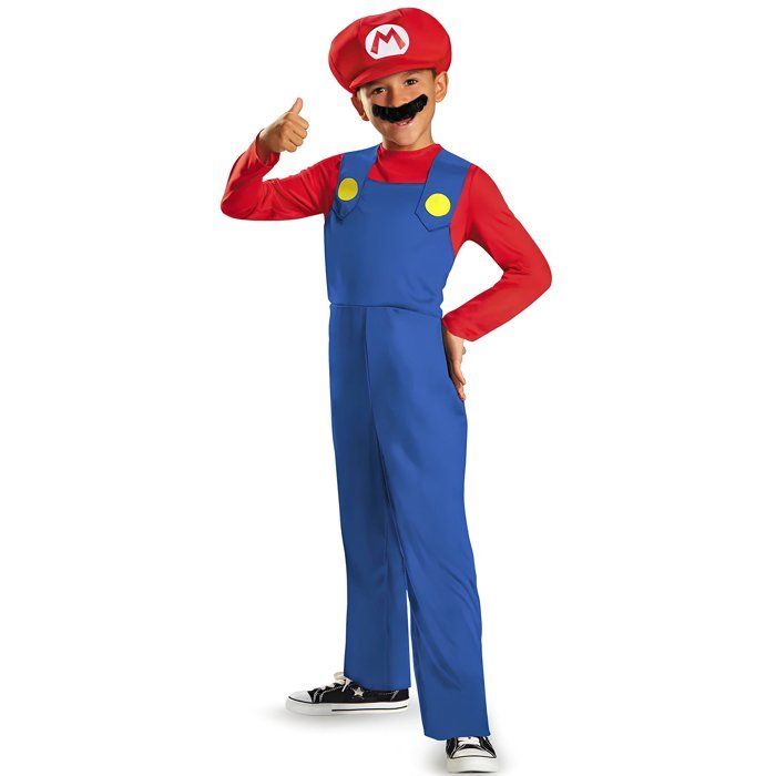 Mario Costume for Boys ™ 10/12 Years