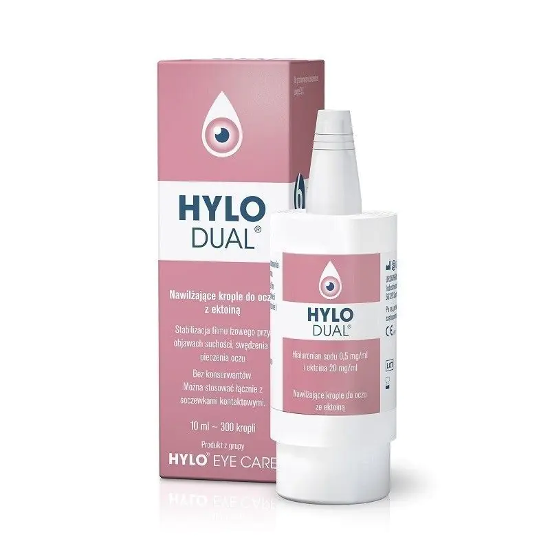 Hylo Dual, Nawilżające krople do oczu z ektoiną