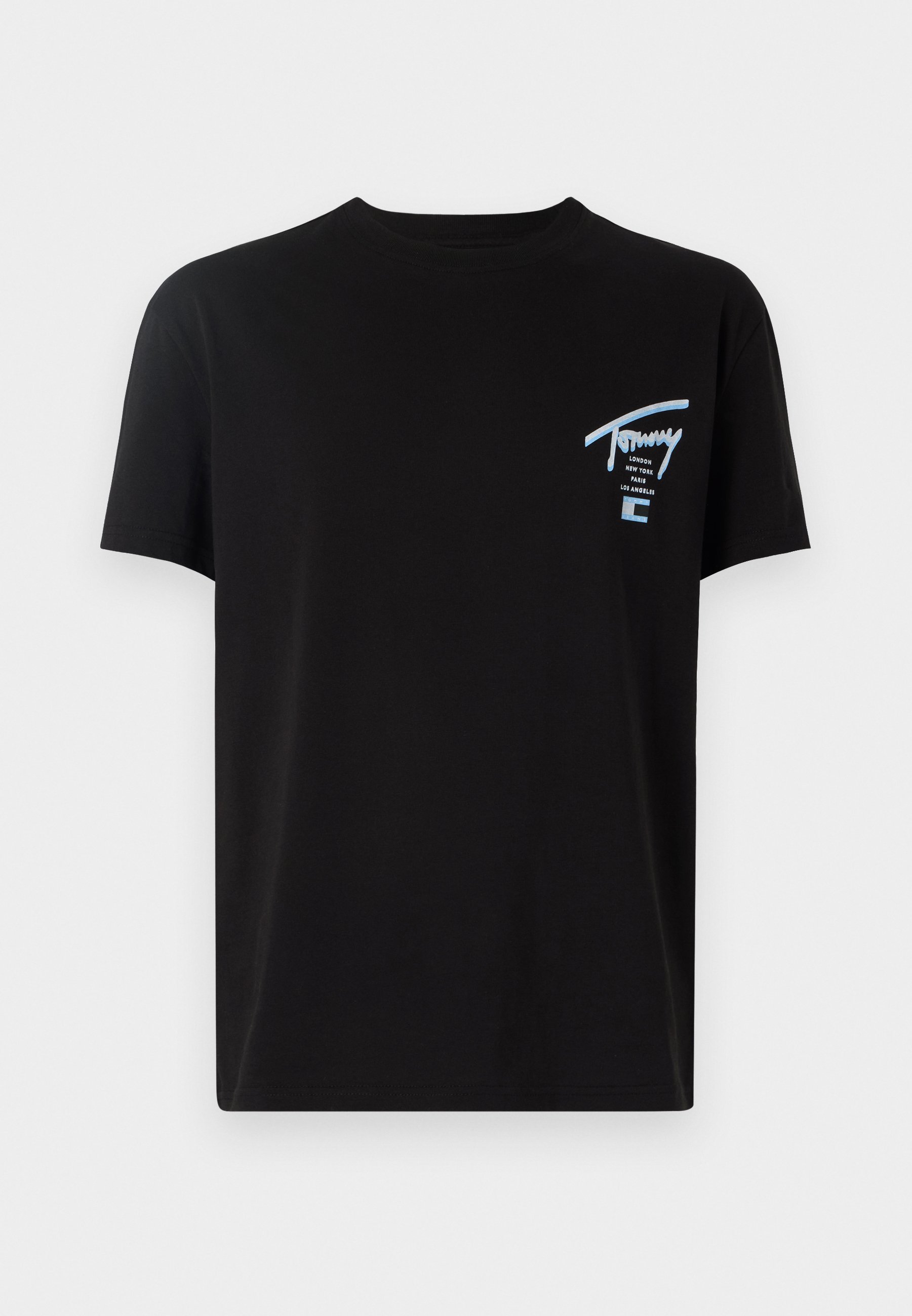 Tommy Jeans SIGNATURE CITY TEE UNISEX - T-shirt stampata - nera
