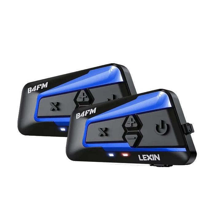 Interfono Bluetooth per casco da moto, tipo C, comunicazione wireless, condivisione di musica, B4FM-X 2 pezzi