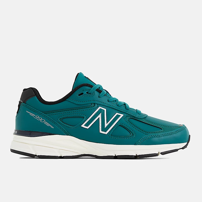 Unisexe Fabriqué aux États-Unis 990v4 - Turquoise et blanc