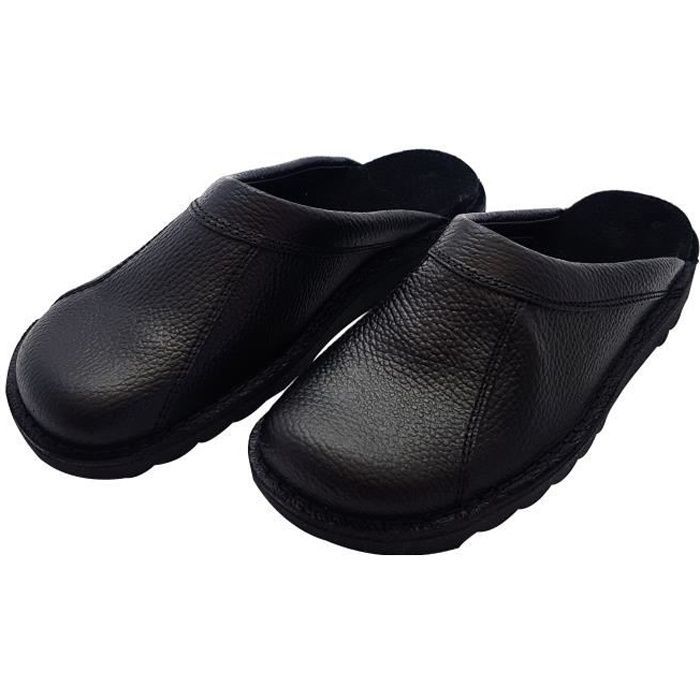 Zapatillas HTC Clack Road de piel - Unisex - Negras