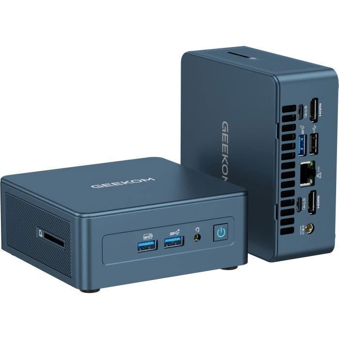 Mini-pc - GEEKOM Mini IT12 - Intel Core i5-12450H - 16 GB DDR4 - 512 GB SSD - Windows 11 Pro - WiFi 6E - Bluetooth 5.2