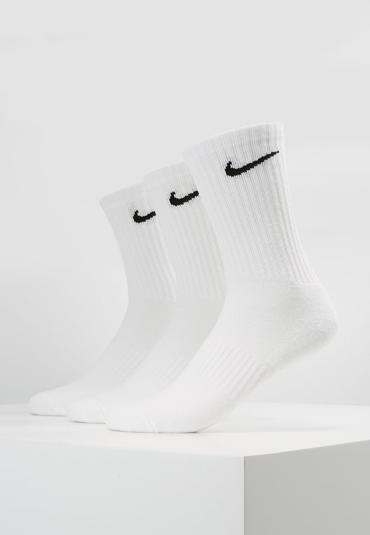 Lot de 3 paires de chaussettes de sport Nike Performance EVERYDAY CUSH CREW - blanches/noires