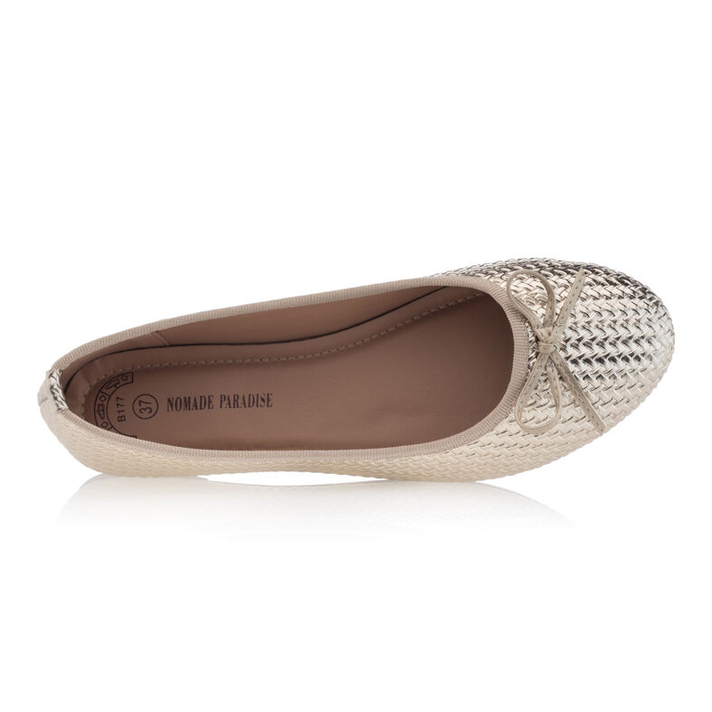 Sapatilhas femininas amarelas estilo bailarina / Mary Janes