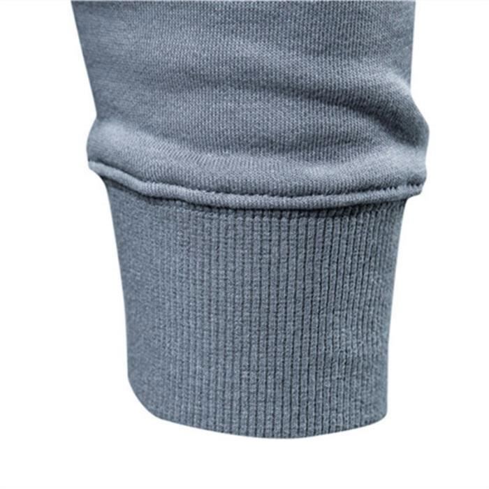 Maglione da uomo INSFITY - Primavera/Autunno - Girocollo - Maniche lunghe - Nero