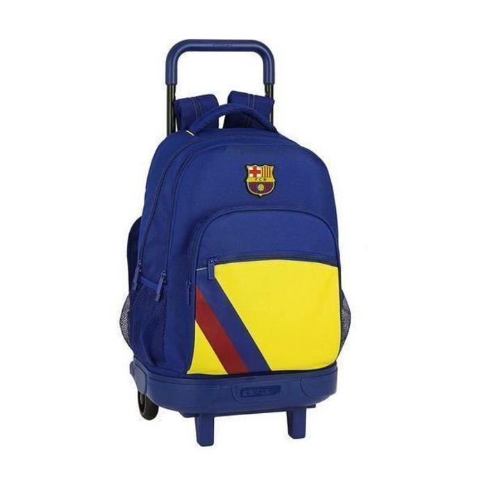 FC Barcelona wheeled schoolbag - Compact - Blue - Polyester - Removable