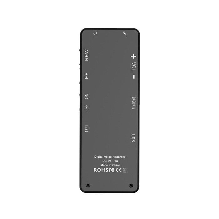 Grabadora de voz digital HD con pantalla LED, grabación MP3/WAV de 256 GB, grabadora de voz profesional portátil, batería de larga duración.