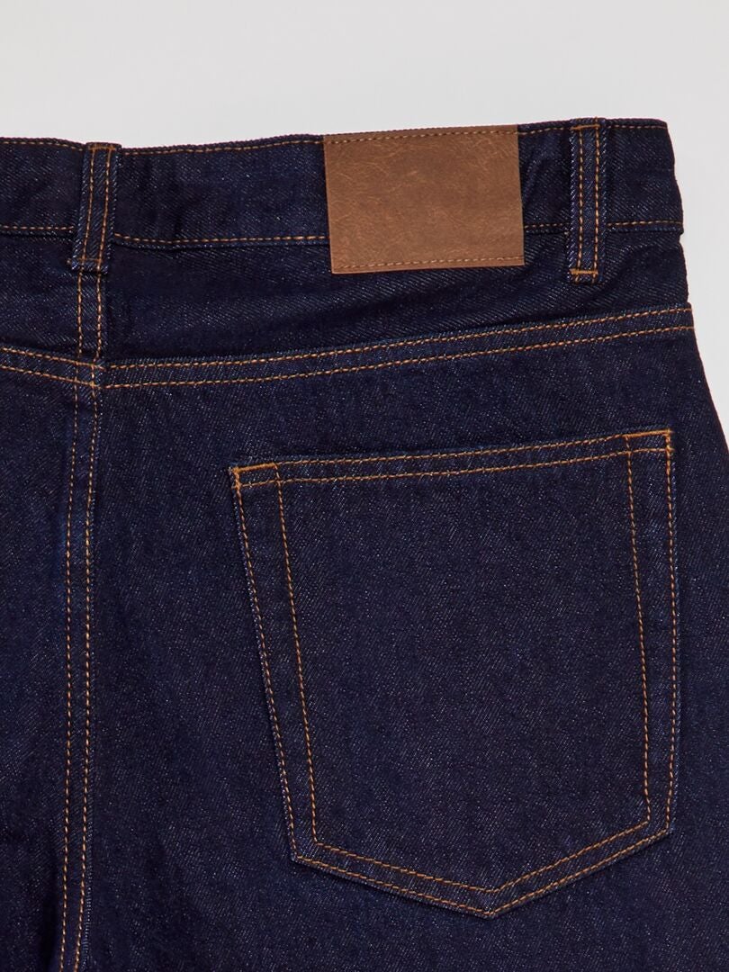 Calça jeans de corte folgado - AZUL