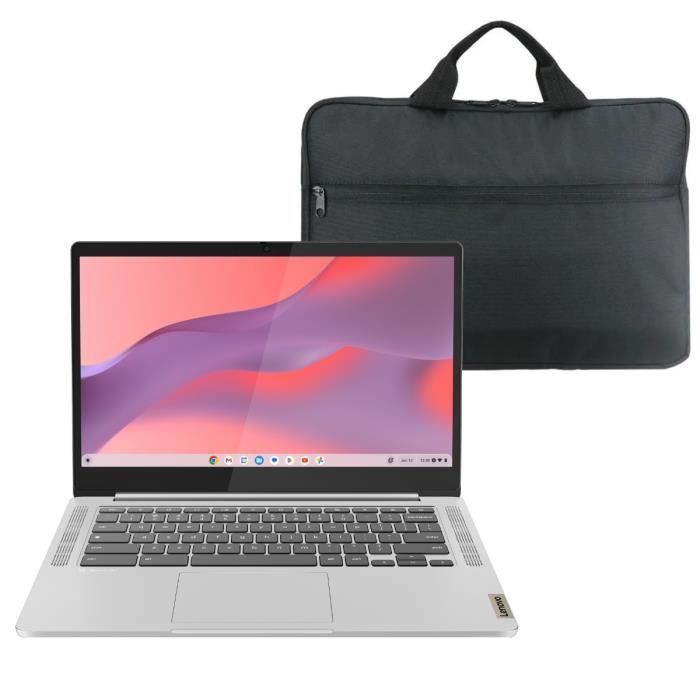Portátil Chromebook Lenovo IdeaPad Slim 3 14M868 | Pantalla FHD de 14'' - MT8186 - 4 GB de RAM - 64 GB de almacenamiento - Chrome OS + Bolsa