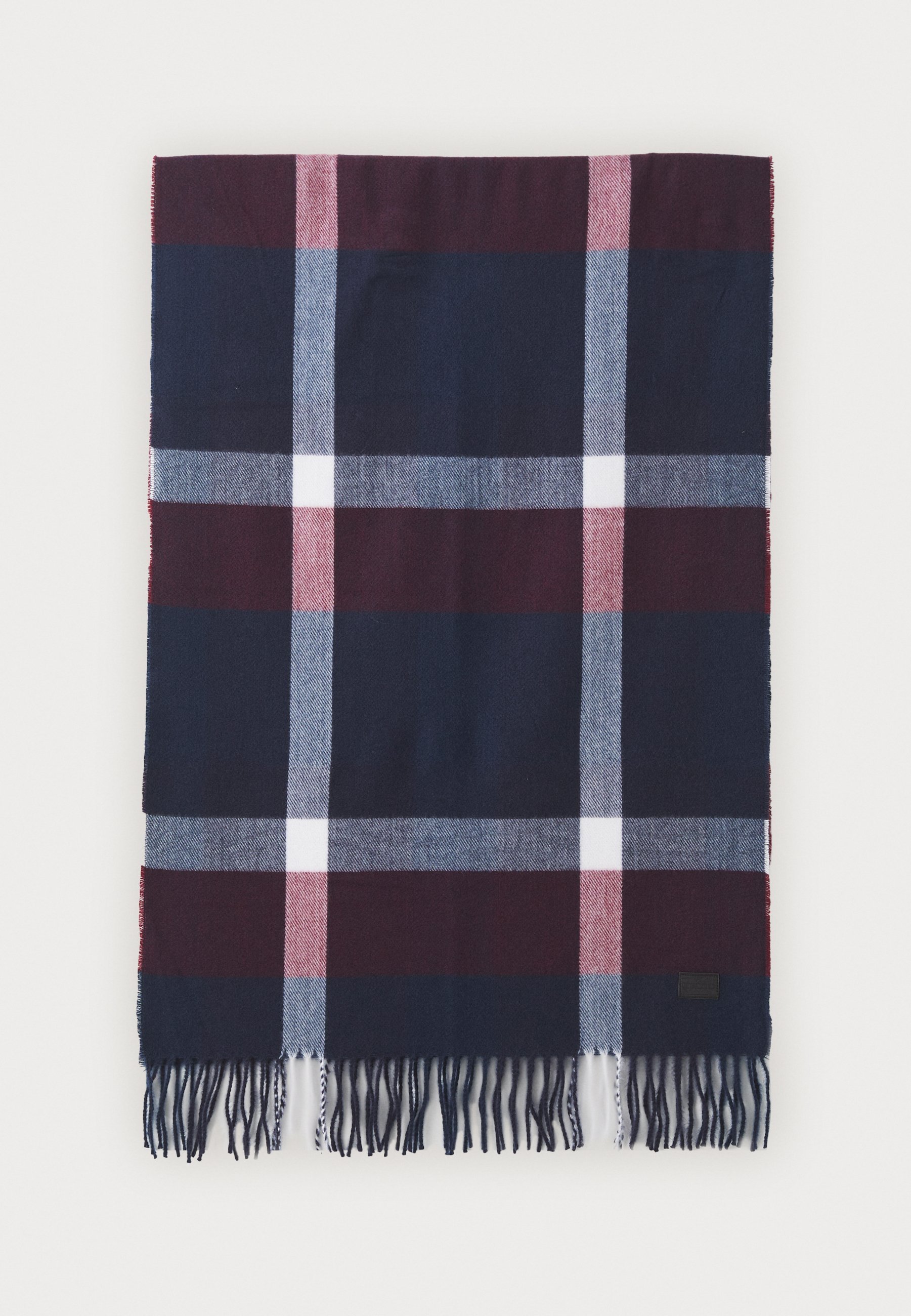 Sciarpa unisex Pier One - bordeaux/blu/bianco