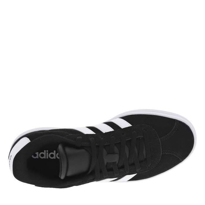 Chaussures Adidas Vl Court Bold J pour Fille Noir - Lacets - Enfant - Plat - Synthétique