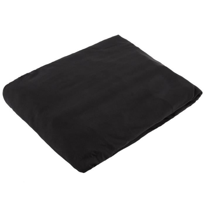 Housse de canapé de protection 3 +2 places en L d'angle en polyester pour meubles de maison douce  luxueuse - noir