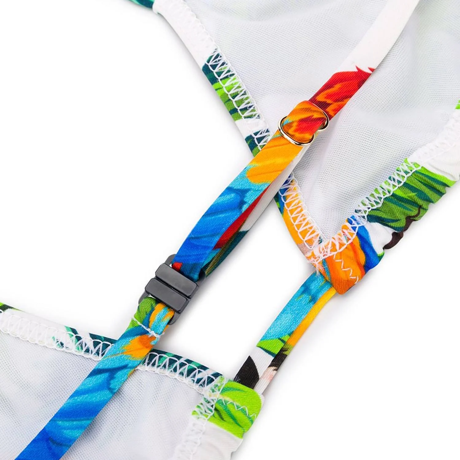 Babybikini met papegaaienprint