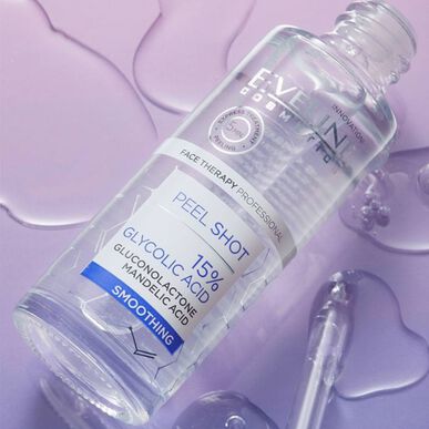 Eveline Peel Shot 15% glykolové vyhlazující regenerační sérum proti vráskám na obličej 30 ml
