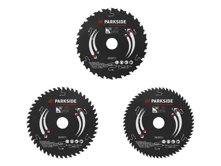 PARKSIDE PERFORMANCE® -pyörösahanterä, 190 mm