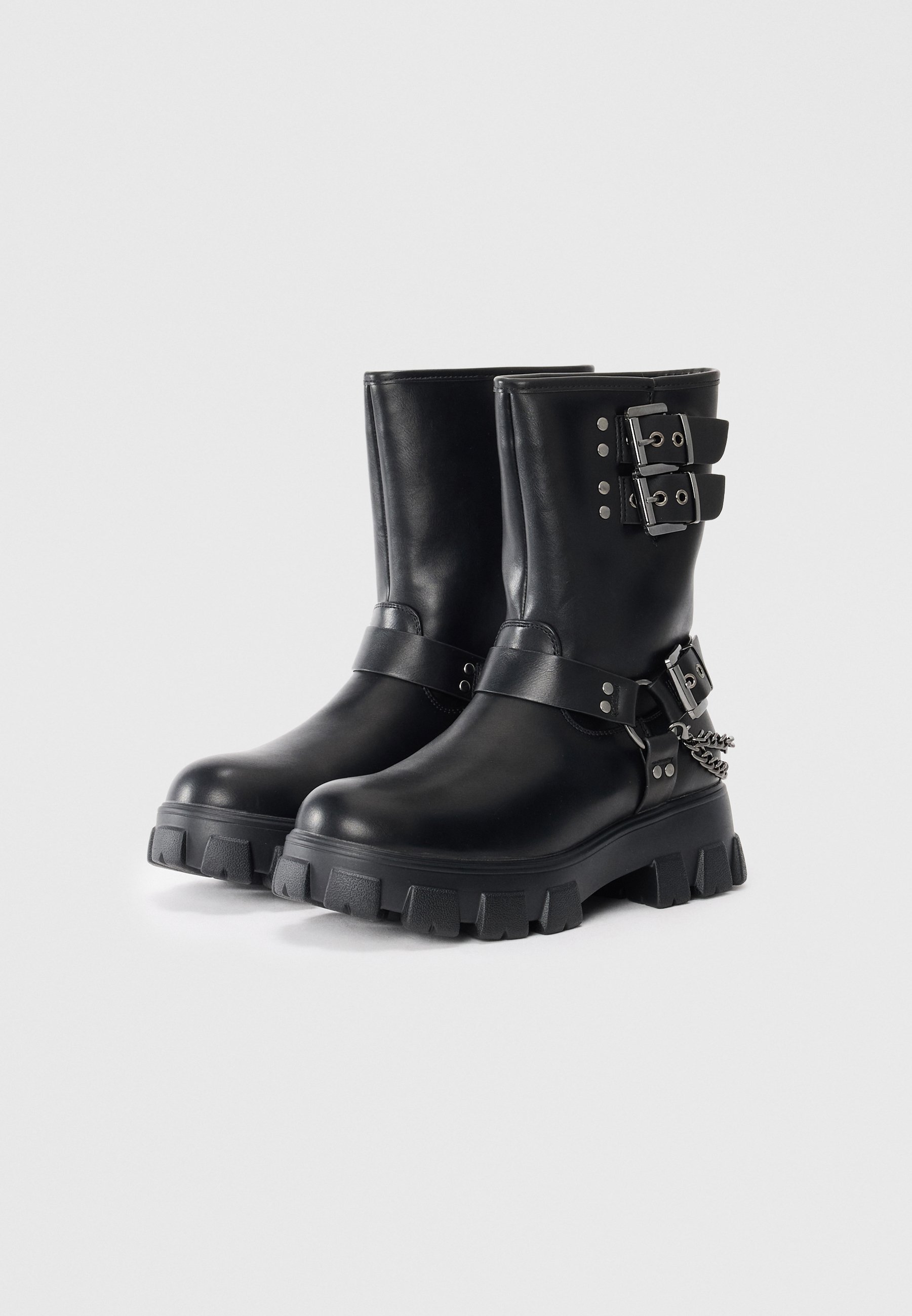 YOURTURN UNISEX - Bottines cowboy/motard - noires