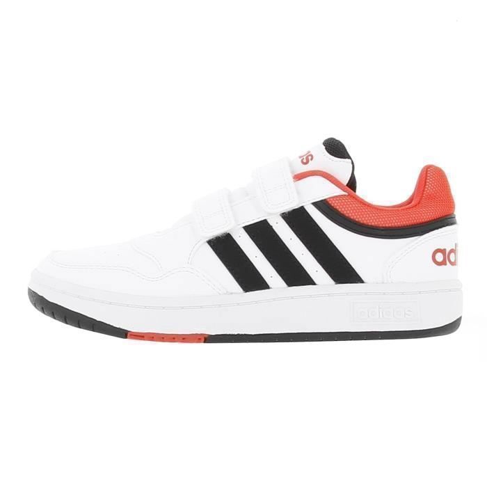 Zapatillas bajas Hoops 3.0 cf c de piel o piel sintética - Adidas - Con cordones - Para niño - Blancas