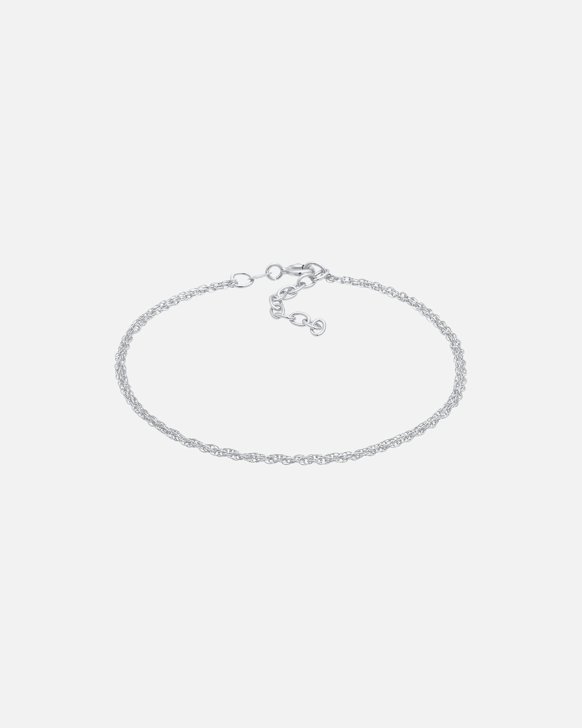 Elli Collier à maillons pour dames en argent sterling 925 : rond, fin, torsadé et réglable.