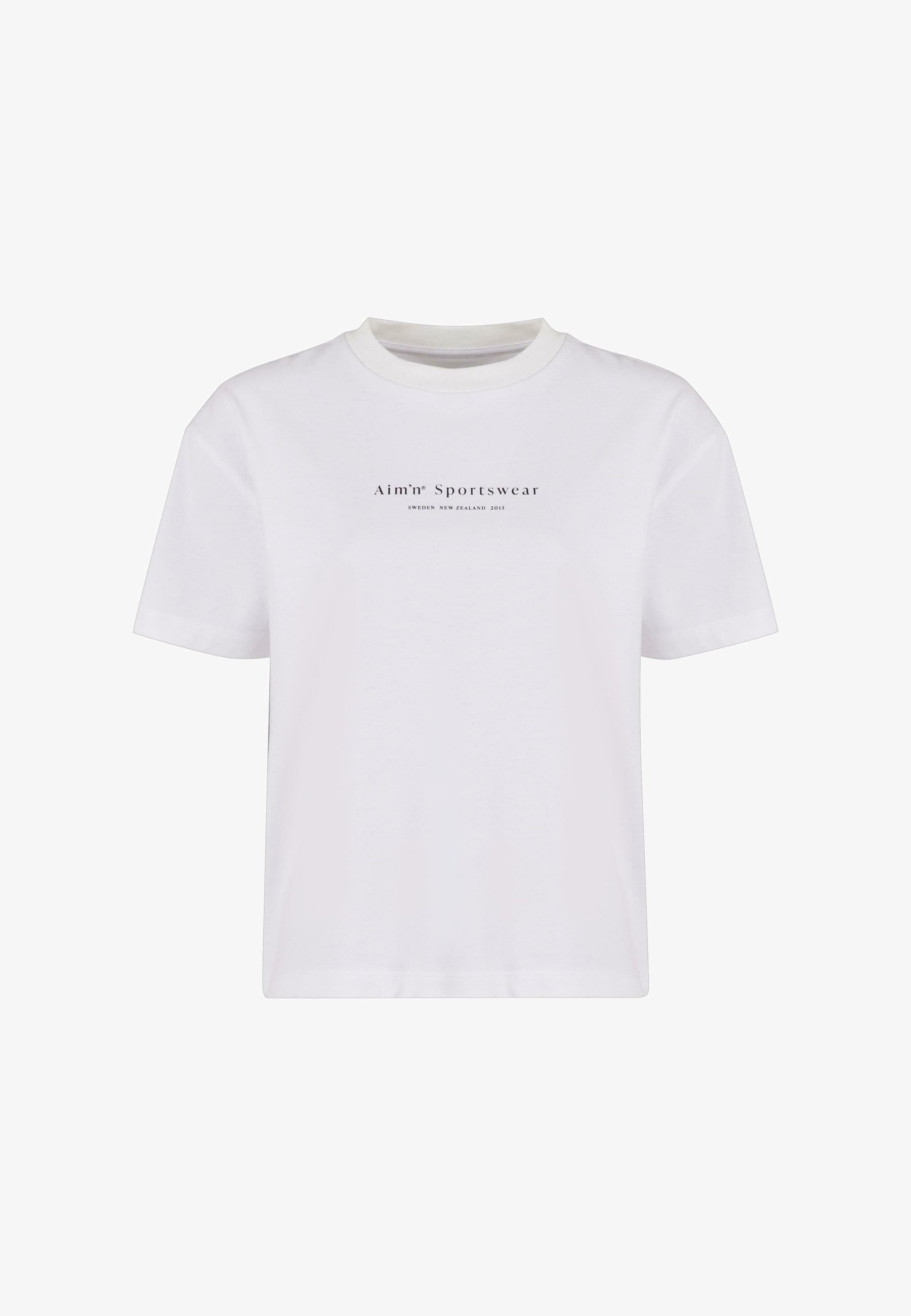 aim'n® SERIF BOYFRIEND - Majica s printom - bijela