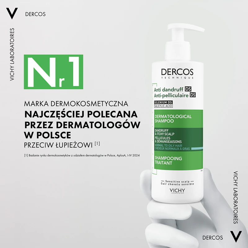 Shampoo Anticaspa Vichy Dercos para Cabelos Normais a Oleosos