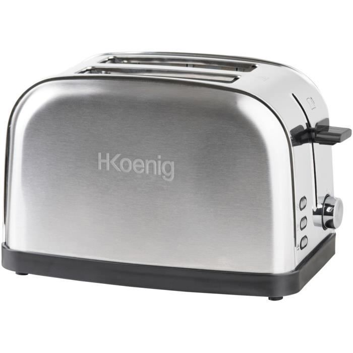 Grille-pain deux tranches - HKOENIG - TOS7 - 850 W - Acier inoxydable