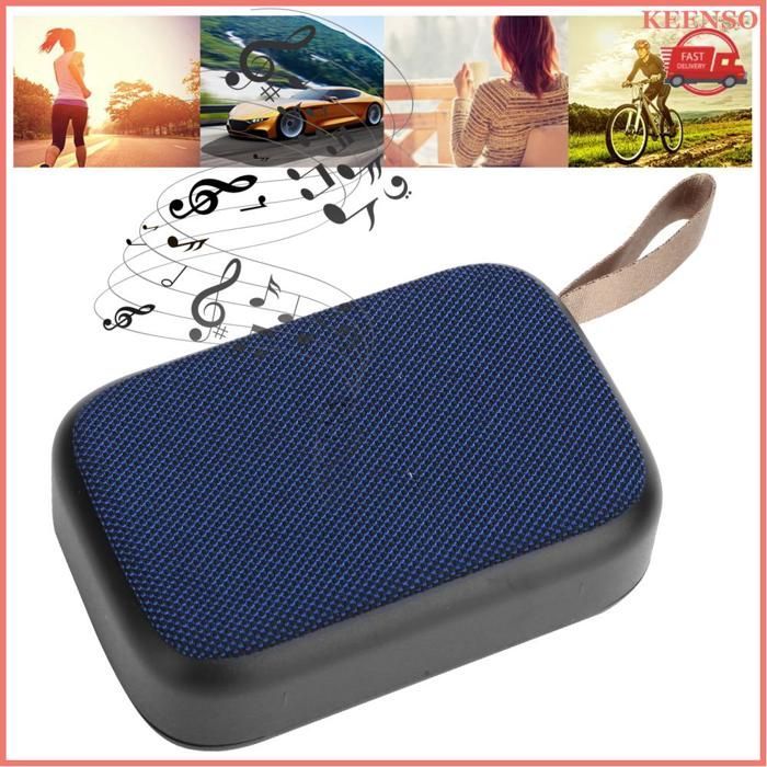 Altavoz subwoofer KEENSO, altavoz estéreo inalámbrico Bluetooth, mini proyector de sonido USB portátil, azul