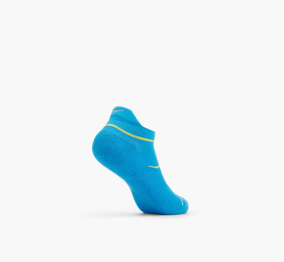 HOKA Chaussettes de course invisibles, lot de 3, Diva Blue / Ice Water / Evening Onagre