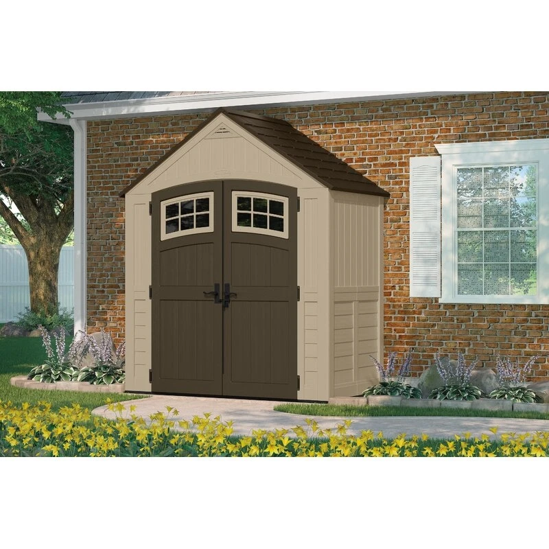 Sutton Outdoor Kunststoff-Geräteschuppen, 2,26 m B x 1,22 m T