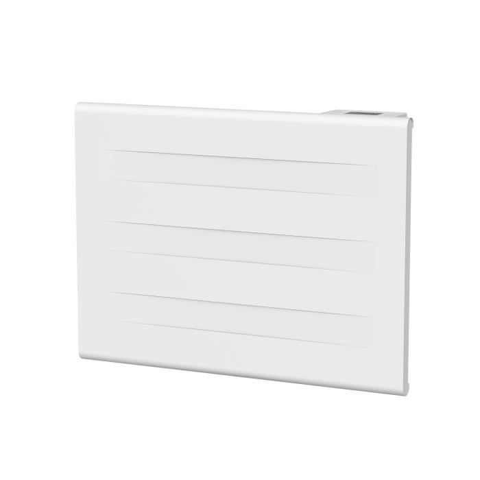 Radiador eléctrico fijo de inercia seca - Doble núcleo calefactor - 1000 W - OCEANIC - Blanco mate - NF