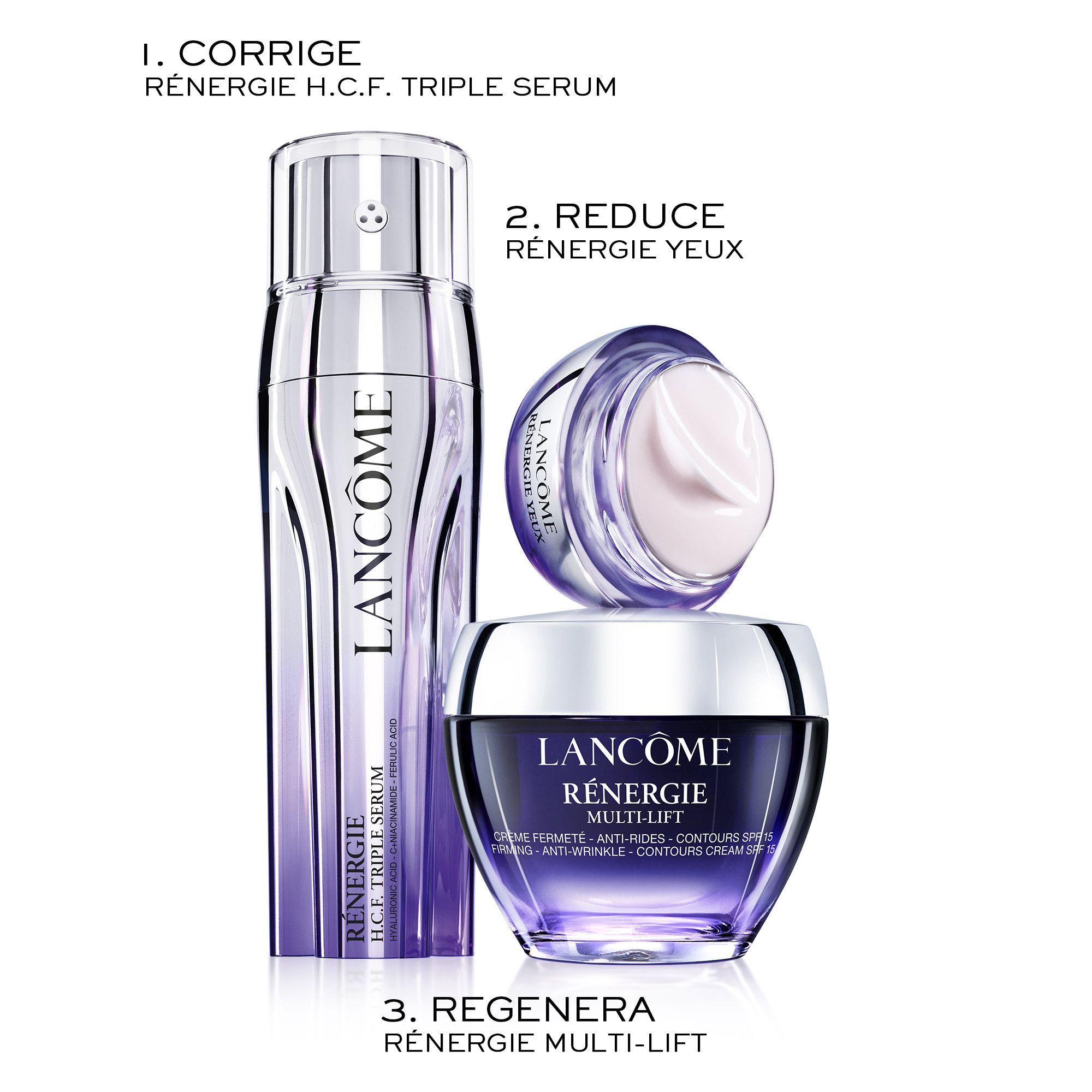 „Rénergie Multi-Lift“ stangrinantis ir raukšles mažinantis dieninis kremas su SPF 15 Prabangus raukšles ir senėjimą stabdantis kremas